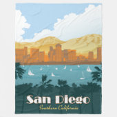 San Diego, CA Fleece Deken (Voorkant)