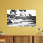 San Diego, CA Old Town Plaza Uitzicht Foto Canvas Afdruk (Insitu (Woonkamer))