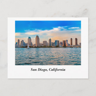 San Diego, CA Silhouet Briefkaart