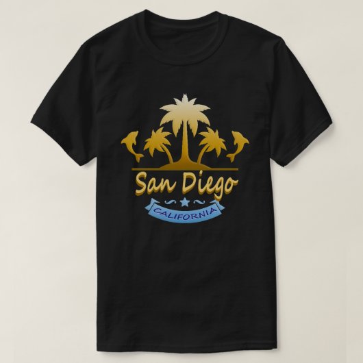San Diego, CA T-shirt (Design voorkant)