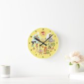 San Diego California Acrylic Clock Ronde Klok (Huis)