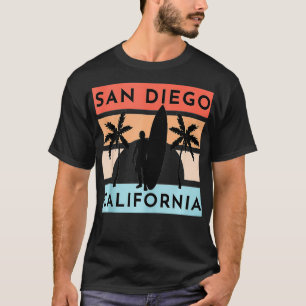 San Diego California Beach Surf Summer Vacation Vi T-shirt
