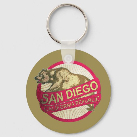 San Diego California  beer sleutelhanger (Voorkant)