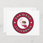 San Diego California Briefkaart (Voorkant / Achterkant)