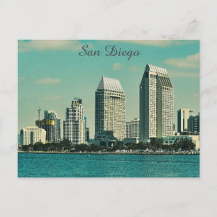 San Diego California City Skyline reisfoto Briefkaart