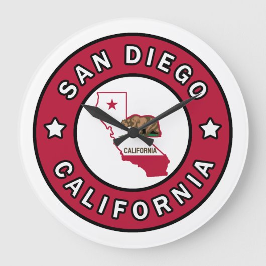 San Diego California Grote Klok (Voorkant)
