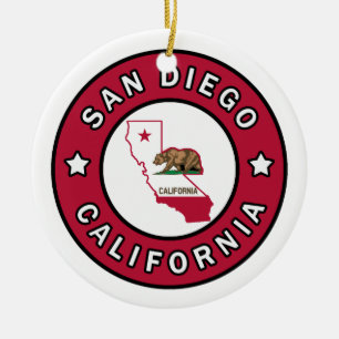 San Diego California Keramisch Ornament