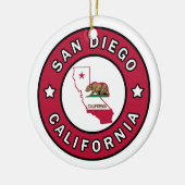San Diego California Keramisch Ornament (Links)