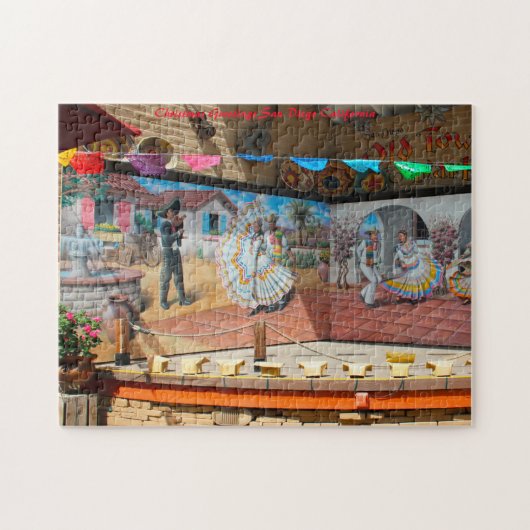 San Diego California.kerstgroeten Legpuzzel (Horizontaal)