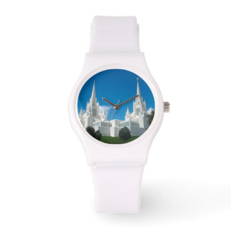 San Diego California LDS Temple White Watch Horloge