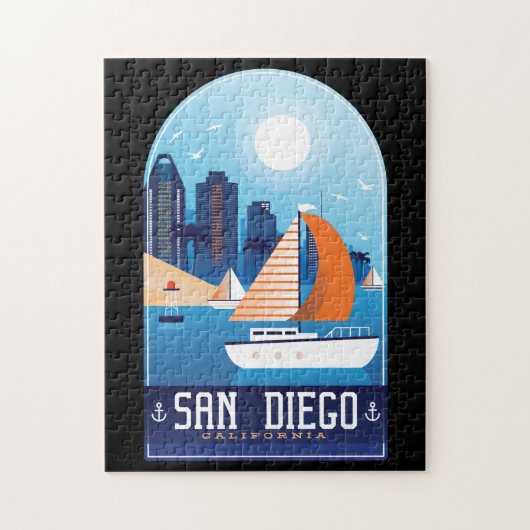 San Diego California Legpuzzel (Verticaal)