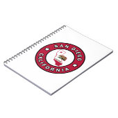 San Diego California Notitieboek (Linkerzijde)