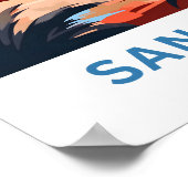 San Diego California Reisprint Poster (Hoek)