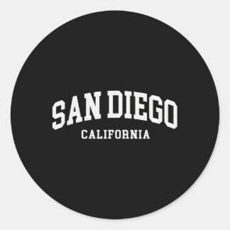 San Diego California Sd Ronde Sticker