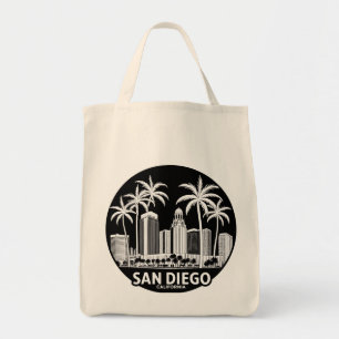 San Diego California Silhouet Tote Bag