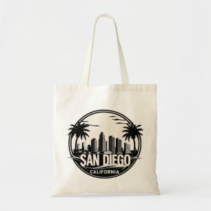 San Diego California Silhouet Tote Bag