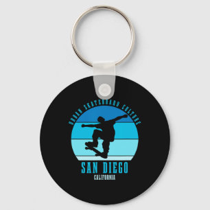 San Diego California Skateboarder Urn Skateboarden Sleutelhanger