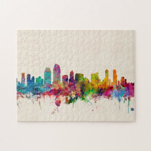 San Diego California Skyline Legpuzzel