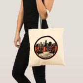 San Diego California Skyline Sac fourre-tout (Devant (produit))