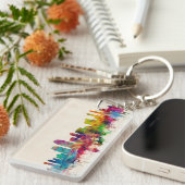 San Diego California Skyline Sleutelhanger (Voorkant Rechts)