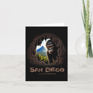 San Diego California Souvenir Hiking Kaart