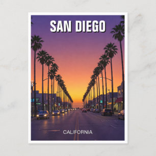 San Diego California Sunset Briefkaart