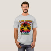 San Diego, California T-shirt (Voorkant volledig)