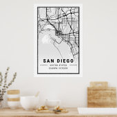 San Diego California Verenigde Staten Steden Stads Poster (Keuken)