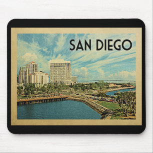 San Diego California Vintage Travel Muismat