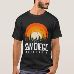 San Diego Californië CA Retro 70er 80er 90er T-shirt