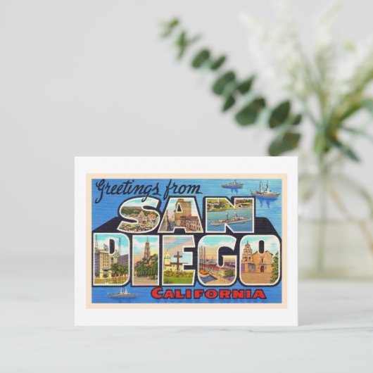 San Diego Californië groot Briefkaart (Staand voorkant)