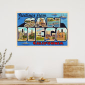 San Diego Californië  groot Briefkaart Poster (Keuken)