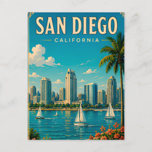 🌊 San Diego Californië Kuststad Uitzichten Briefkaart