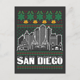 San Diego Californië Lelijke Kerstmis Briefkaart
