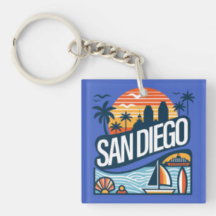San Diego Californië Sleutelhanger