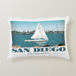 San Diego, Californië, Spaans landingkantoor Decoratief Kussen