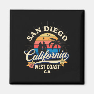 San Diego Californië Strand Surfen Zomer Vakantie Magneet