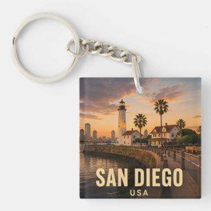 San Diego Californië USA Kustwijken 🌊 Sleutelhanger