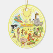 San Diego Cartoon Ceramic Ornament (Links)