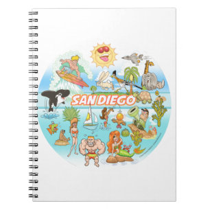 San Diego Cartoon Notitieboek