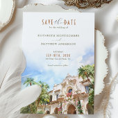 San Diego Casa del Prado CA Save the Date Kaart