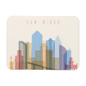 San Diego City Skyline Magneet (Horizontaal)