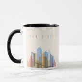 San Diego City Skyline Mok (Links)
