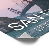 San Diego City Skyline Travel Poster (Hoek)