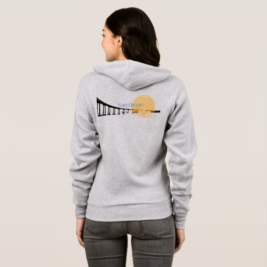 San Diego Coronado Bridge Hoodie (Achterkant volledig)