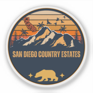 San Diego Country Estates, Californië Sticker