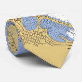 San Diego, cravate nautique de diagramme de port (Roulé)