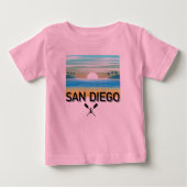 San Diego Design - Baby Fine Jersey T-shirt (Voorkant)