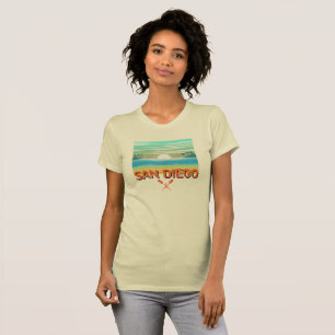 San Diego Design - Dames Bella+Canvas aansluitende T-shirt