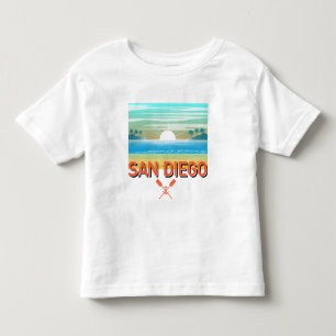 San Diego Design - Peuter fijne jersey T-shirt